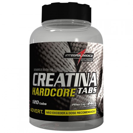 Creatina Hardcore Tabs - 120 Tabletes - Integralmédica	R$43,50. mais...